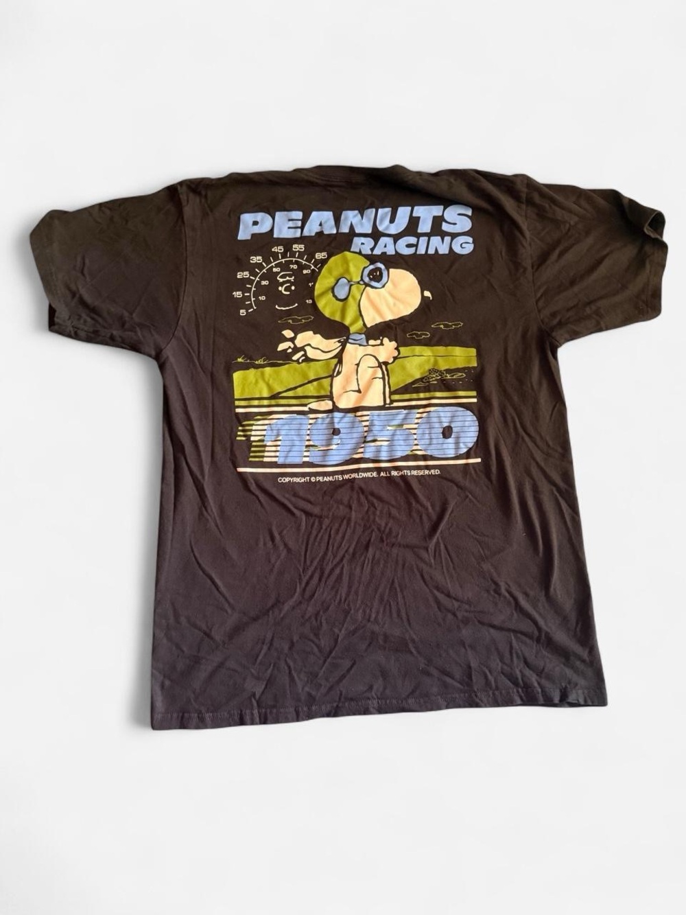 Peanuts Tee with Snoopy Racing Graphic